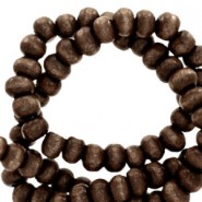 Holzperlen rund 4mm Coffee brown